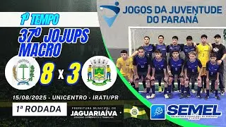 #EP2270 37º JOJUPS 2025 1º tempo Jaguariaíva x Irati futsal masculino 15/08/2025