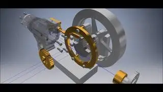 Autodesk Inventor Geared Steam Engine Assembly and Operation