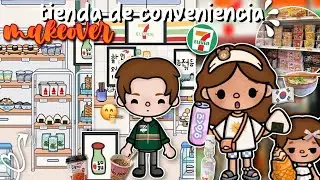 MAKEOVER DE UNA TIENDA DE CONVENIENCIA🍙🍜🇰🇷| +HISTORIA|#tocaboca #makeover #aesthetic #korea #7eleven