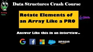 3. Data Structure | How to rotate an array in JAVA | Brute force and efficient approach