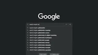 Search Engine Optimization Google Search. SEO Google Search