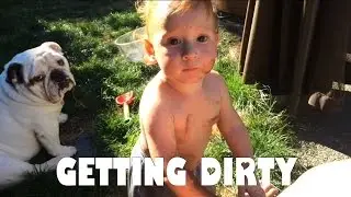 BABY DIGS IN THE DIRT, WHY ITS INPORTANT TO LET YOU BABY GET DIRTY