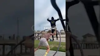 How close is too close? #parkour #cyrwheel #orangecounty #acrobatics