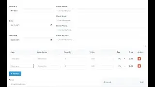 Billing Software in html css and javascript