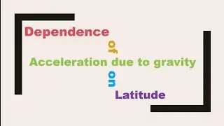 Acceleration due to gravity and Latitude in kannada