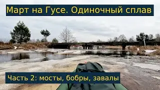 Одиночный сплав по реке Гусь. Март, 2023. Часть 2