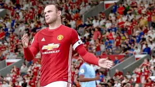 Fifa 17 Gameplay Manchester United vs Manchester City PS4