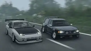 BEAMNG TOUGE RAIN BATTLE ON ASHINOKO SKYLINE