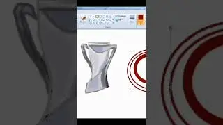How to Draw  Asian Cup  in Ms PAint