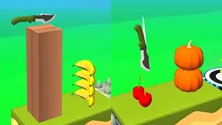 Knife Jump! Very Satisfying And Relaxing ASMR Slicing Game