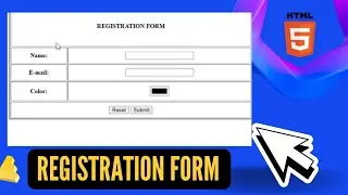Design Registration form in html |with code😍 | HTML tutorial