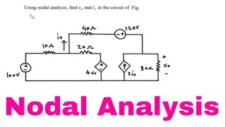 Current Controlled Current Source and Voltage Controlled Voltage Source Nodal Analysis