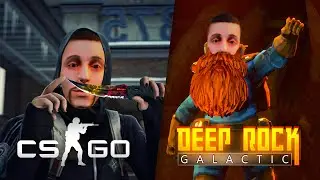 Negozai. Deep Rock Galactic + CS GO. Бурим шахты