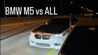 M5 F10 vs Octavia, Sunny, Golf R