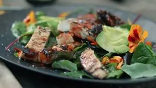 Halloumi & Avocado Salad Recipe with Sauce Shops Original Hot Sauce