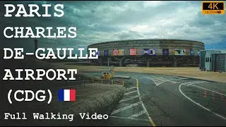 Paris CDG Airport during Olympics 2024 - Full Walking Tour [4K video]