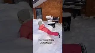 Чуть не провалилась в снег 😬 