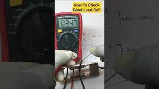 how to check load cell by multimeter 