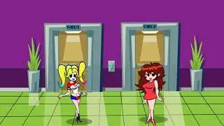Знакомства Харли Квинн и девушки из игры FNF - Harley Quinn VS Girlfriend