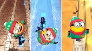 Holiday Bob Minion Smashes Frozen Objects Missions Gameplay | Despicable Me: Minion Rush