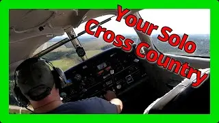 Short Solo Cross Country flight in a PA-28 Warrior. (With ATC Audio)