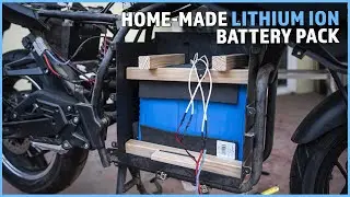UPGRADING the ELECTRIC SPORTBIKE from CHINA | Installing a Home-made Lithium Ion Battery