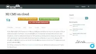 Secured N2 CMS on Windows 2012 R2 Deploy on Azure , AWS and Google Cloud Platform.