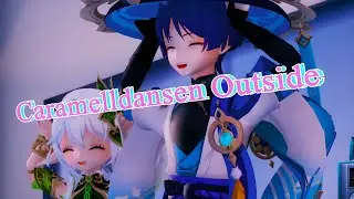 【Genshin Impact MMD/4K/60FPS】Caramelldansen Outside (MMD MOTION DL)
