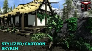 Transforming skyrim into a stylized/cartoon . part1