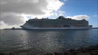 MSC Seashore atracando en el puerto de Santa Cruz de Tenerife