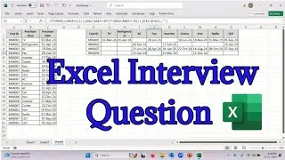 Excel Interview Challenge #excelinterviewquestions #excelinterviewquestionsandanswers #excelfunction