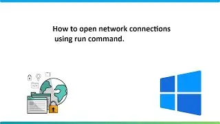 How to open network connections via run command.? #computerknowledge #tricks #networking #subscribe