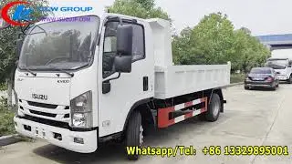 Isuzu KV100 NMR 120HP 3 5tons small dump truck ready shipping to Tanzania