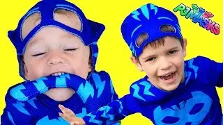 Disney Catboy Learns From PJ Masks Team Time To Be A Hero!