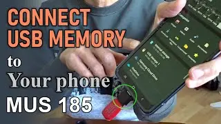 How to connect USB memory to your phone (MUS 185)