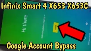 All Infinix Smart 4 X653 X653C Phone FRP Unlock  Google Account Bypass
