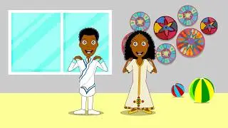 Learn Tigrinya for Kids! Head, Shoulders, Knees and Toes!
