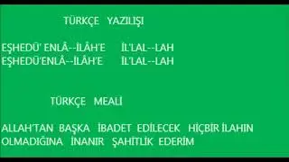 EZAN TÜRKÇE YAZILI VE  MEALİ