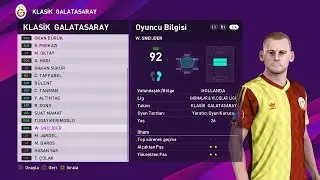 Pes 2020 KLASİK GALATASARAY  Takım Yaması | PS4 Pes2020