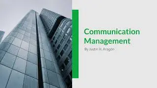 Free Communication Management PowerPoint Template !