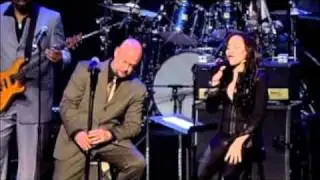Lopez Tonight Show for Haiti Ayanna Irish and Sean at Nokia Theatre