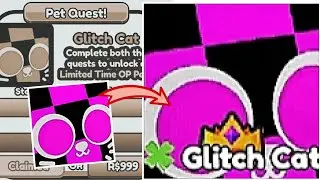 *HUGE GLITCH CAT* CRAFTED FROM NORMAL TO HUGE LOW EXIST [ARM WRESTLE SIMULATOR]