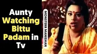 Aunty Watching Bittu Padam in Tv - Golmaal Tamil Movie