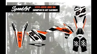 Dirt Bike Graphics | Design KTM 2016 250sx Graphics Kit Speed Art