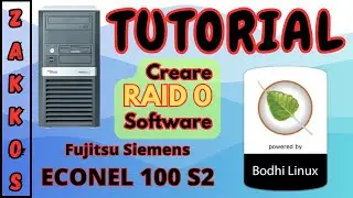Come creare un RAID Software con Linux - Fujitsu Siemens Econel 100 S2 e Bodhi Linux 7.0