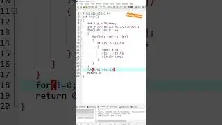 Bubble Sort program in C programming language. | 
