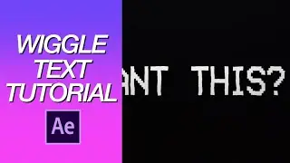 Wiggle Text || After Effects Tutorial