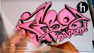 Drawing graffiti on paper #7 | Name request | Debo Da Pro