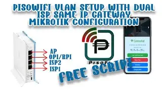 PISOWIFI VLAN SETUP WITH DUAL ISP SAME IP GATEWAY | MIKROTIK CONFIGURATION