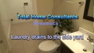 Atlanta Home Inspector finds a laundry drain which empties on the side yard
